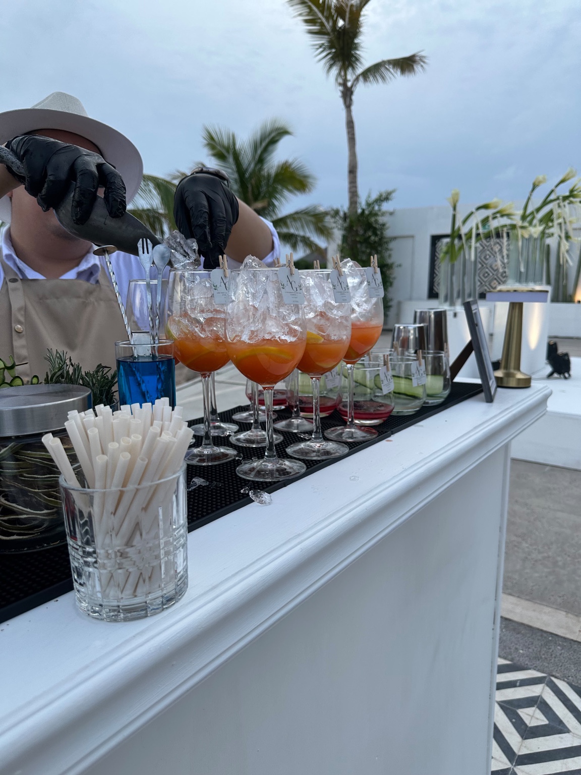 Bartender preparando cocteles Son Drinks